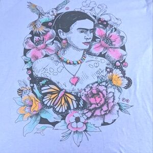 Frida Kahlo by Jerry Leigh Beautifully Illustrated Graphics on Front & Back